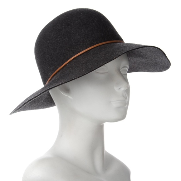 Boujee and Boyeez 100% Wool Wide Brim Floppy Hat - Black - OS main image 3